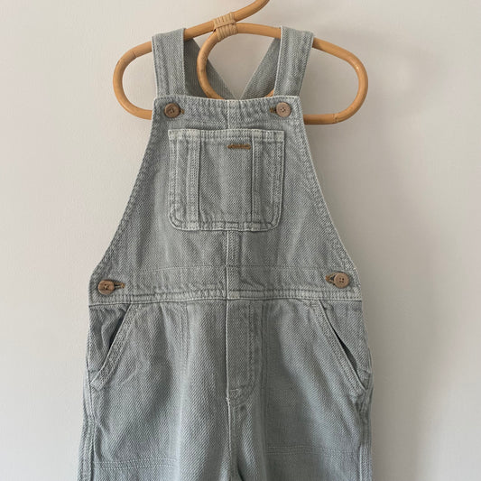 18-24M Zara sage green soft denim dungarees