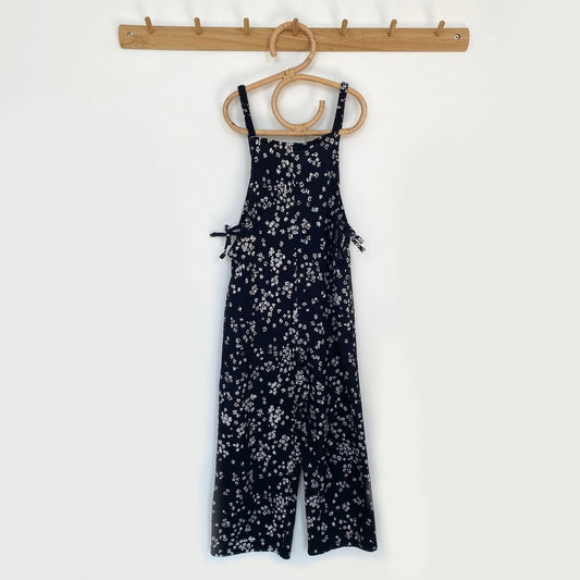 5-6Y Zara black ditsy floral jumpsuit