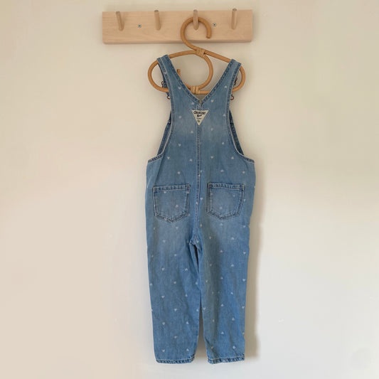 3Y Oshkosh heart denim dungarees