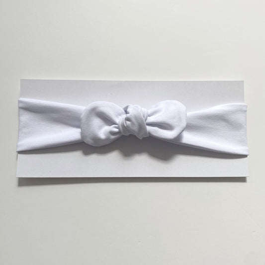Child size white headband