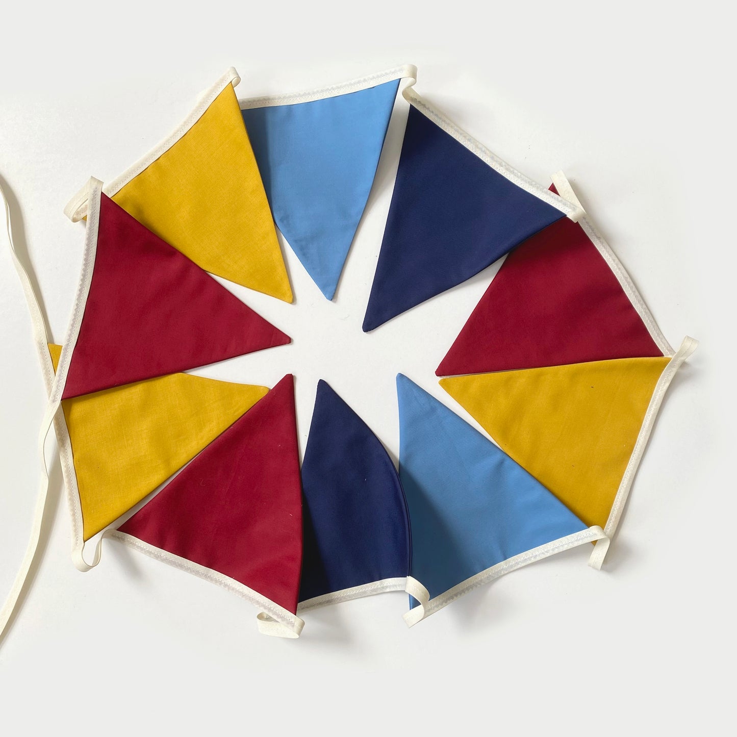 Rainbow bunting banner