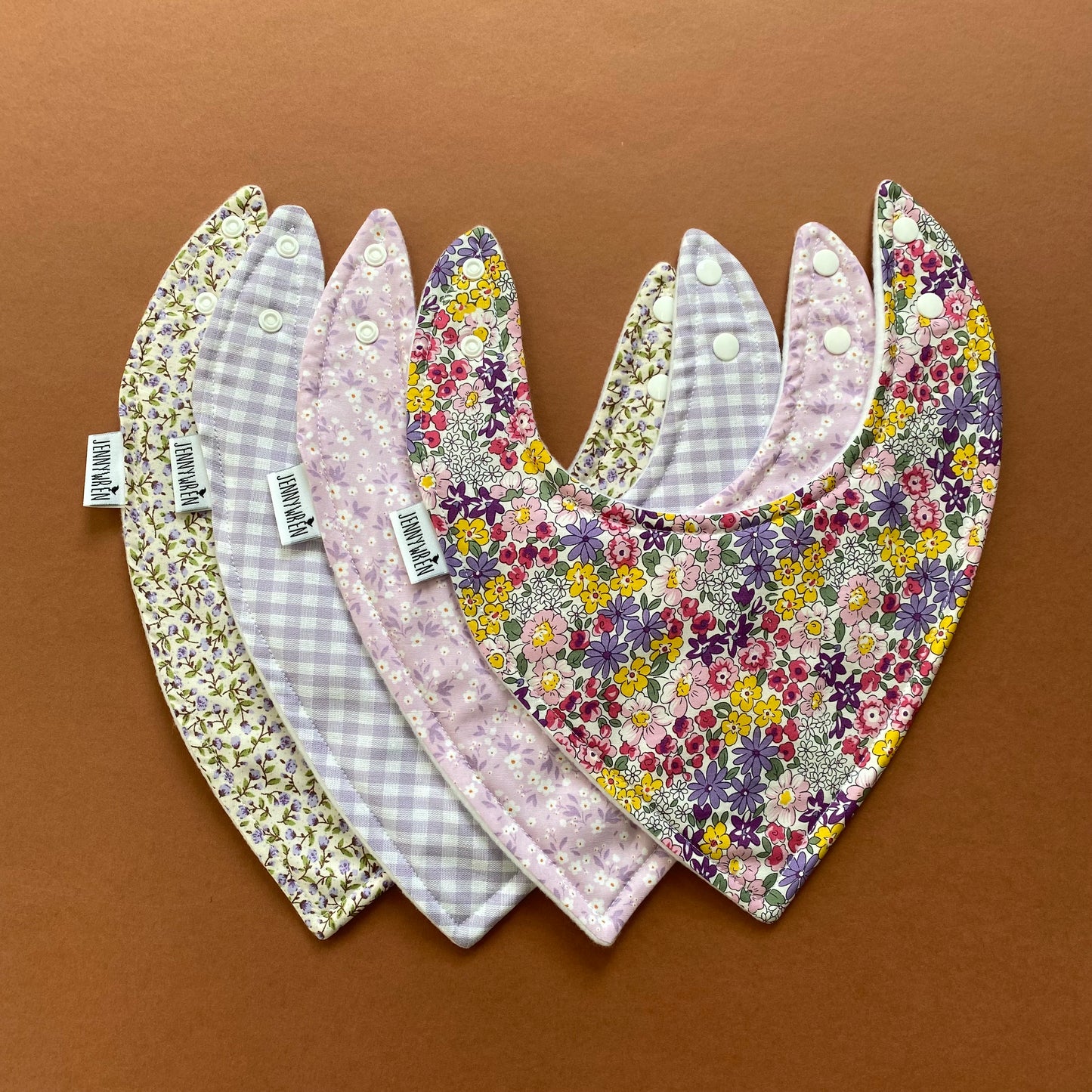 Choice of ditsy bandana bib