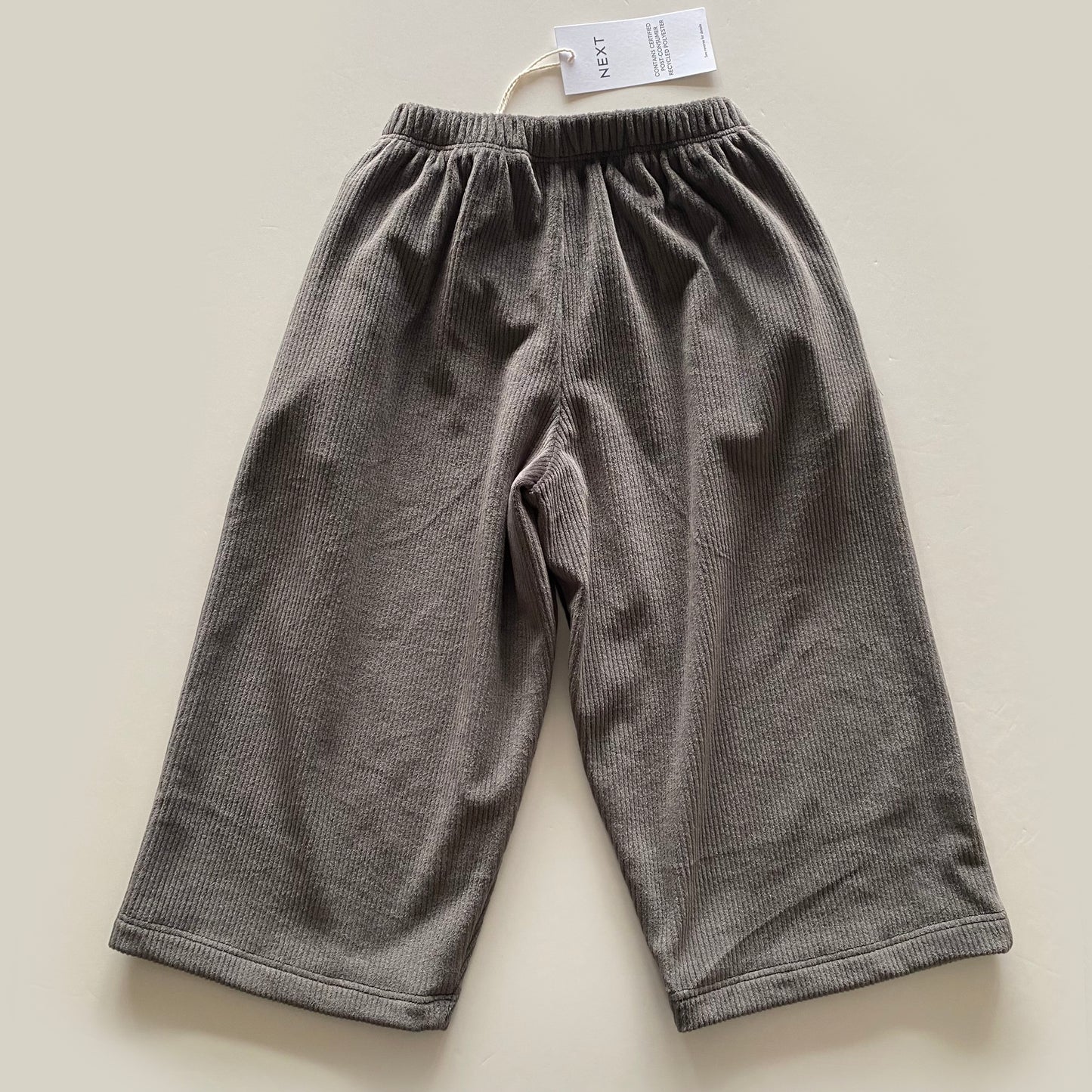 2-3Y Next brown ribbed wide leg trousers BNWT