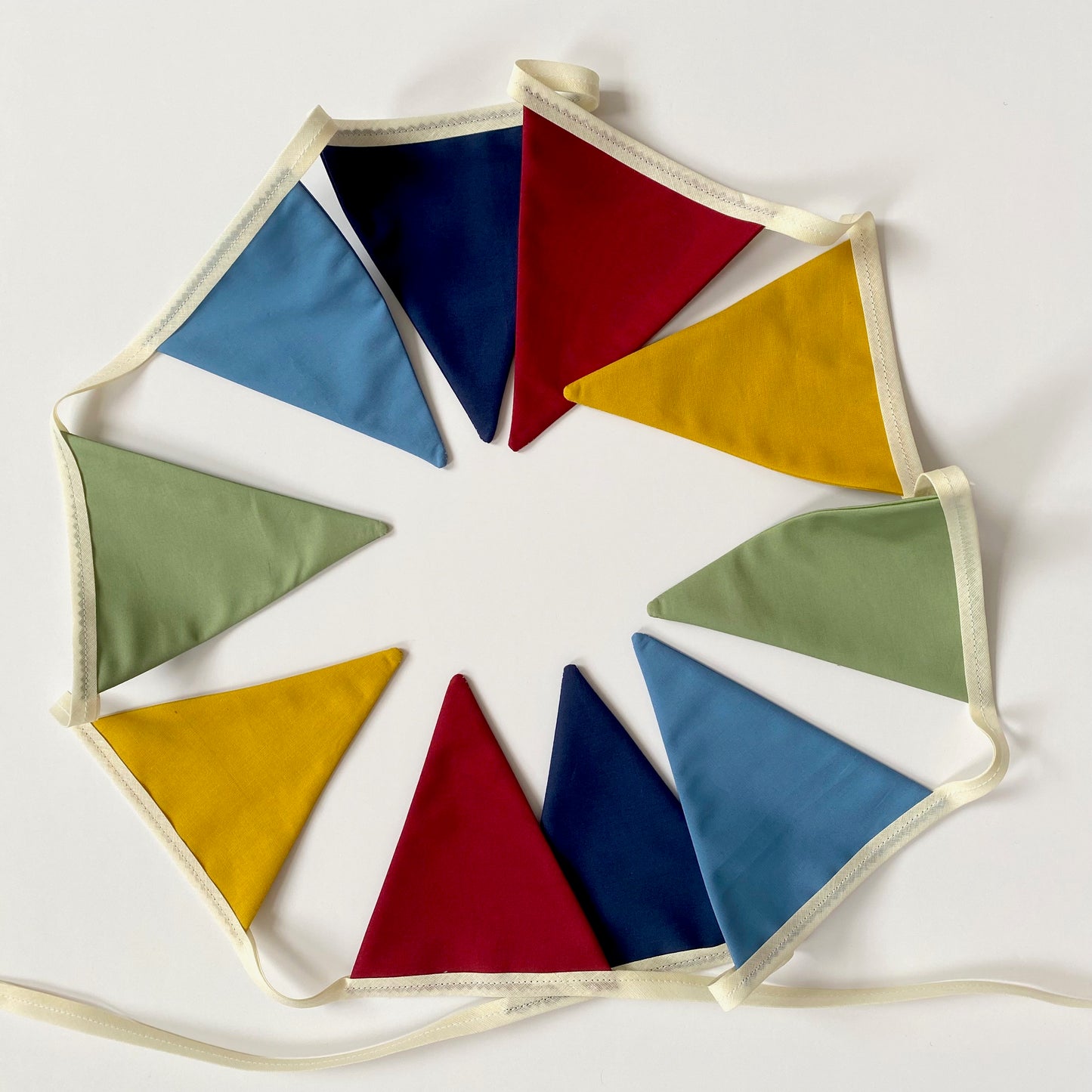 Rainbow bunting banner