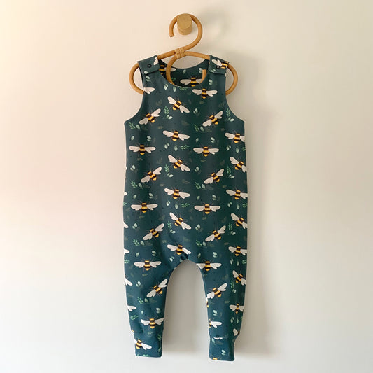 12-18M teal bee romper