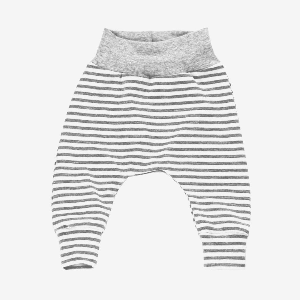 Grey stripe harem leggings