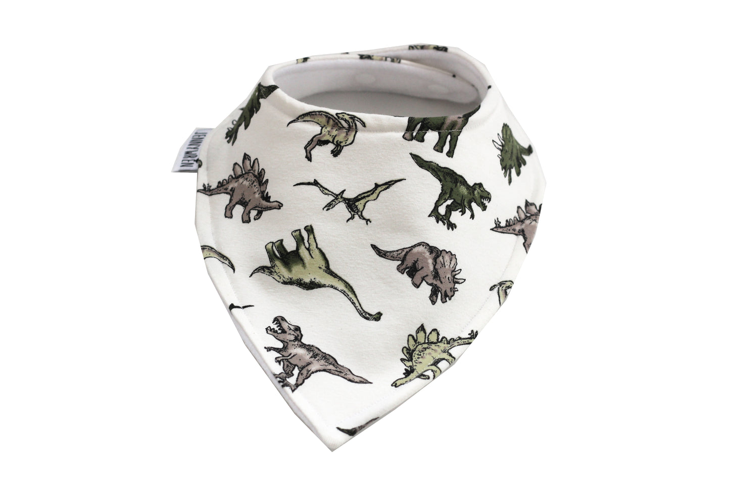 Jurassic bandana bib