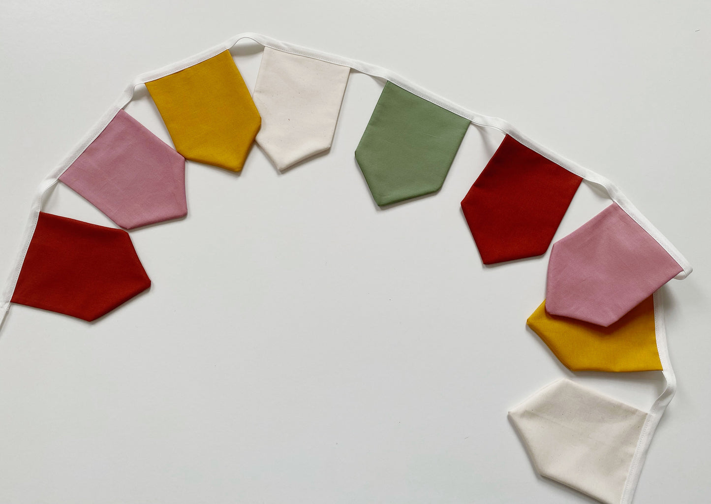 Rainbow bunting banner
