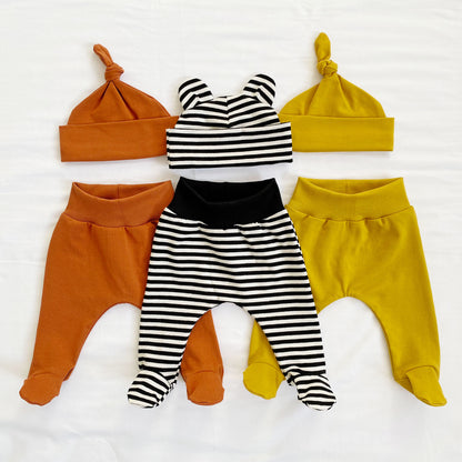 Choice of hat and footed leggings set