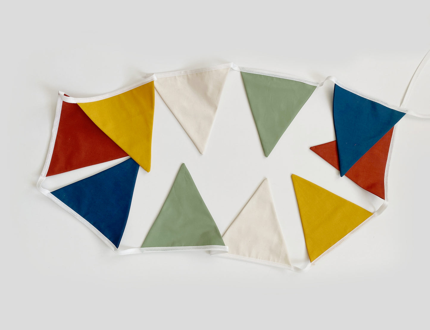 Rainbow bunting banner
