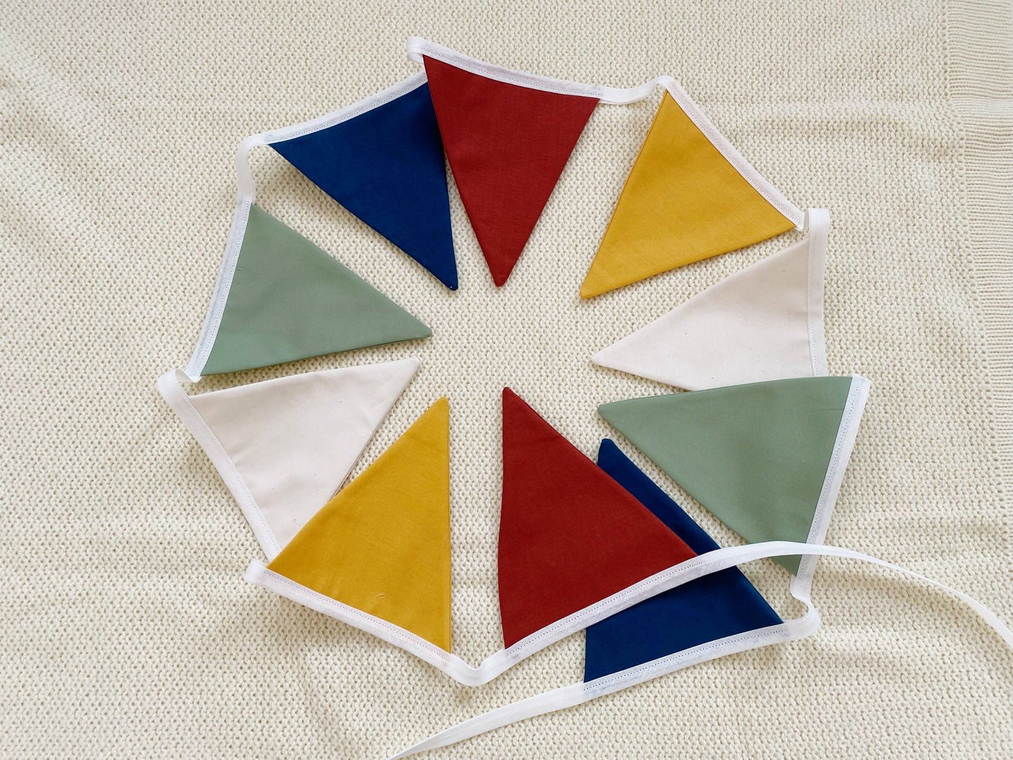 Rainbow bunting banner