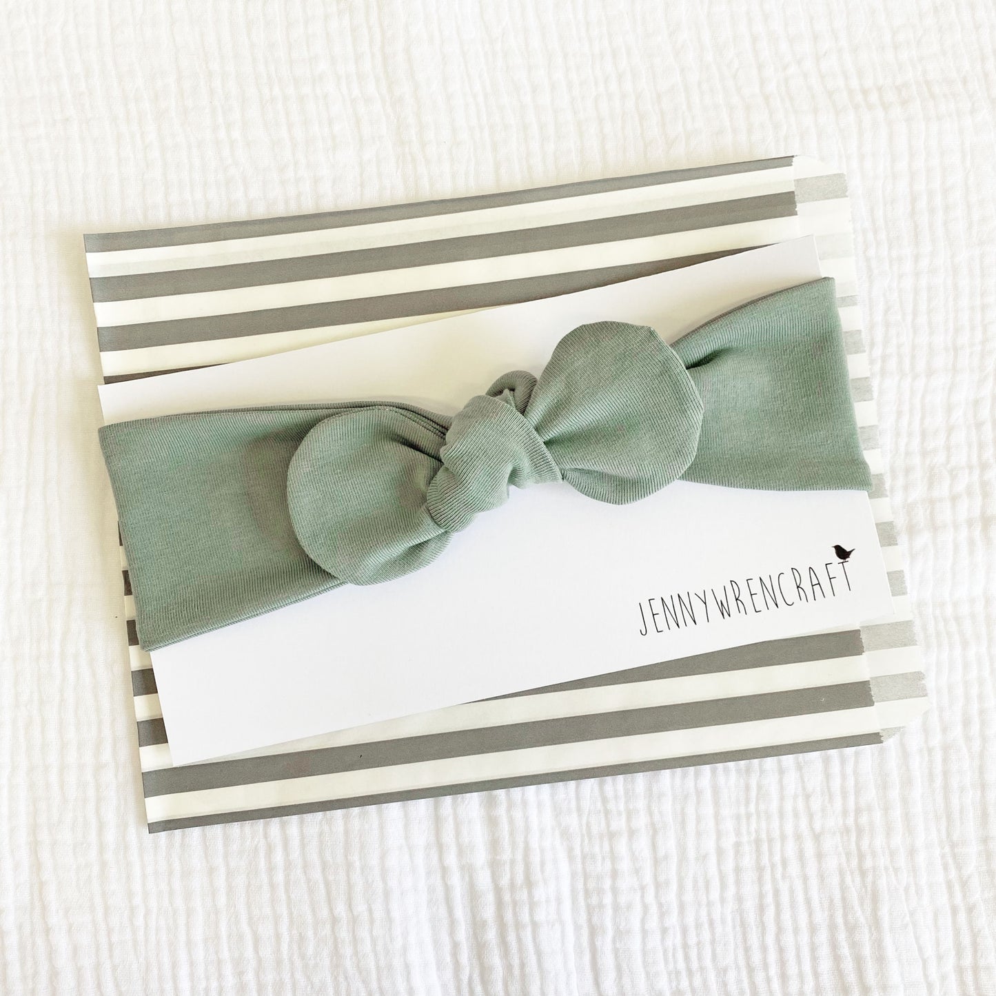 Sage green headband