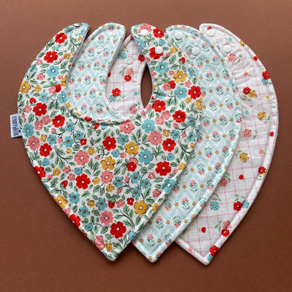 Choice of floral bandana bib