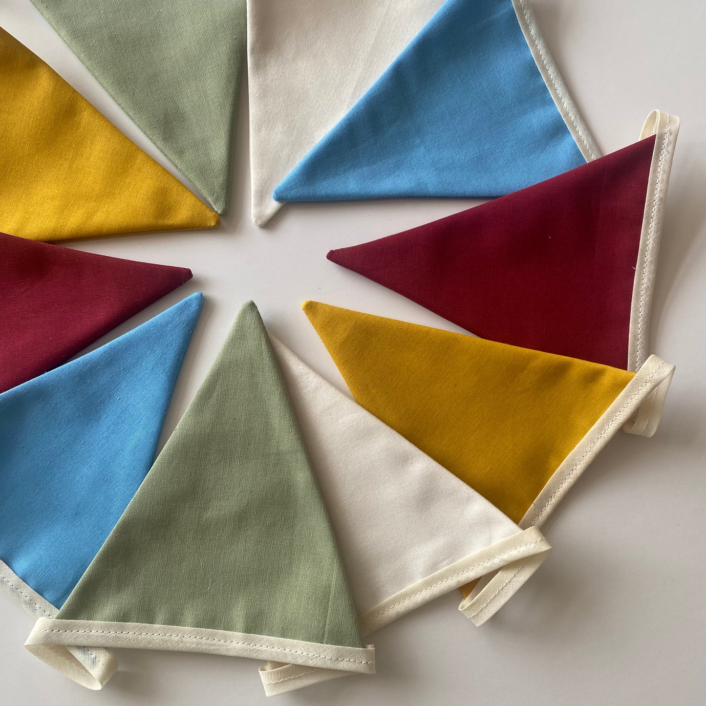 Rainbow randomised bunting banner