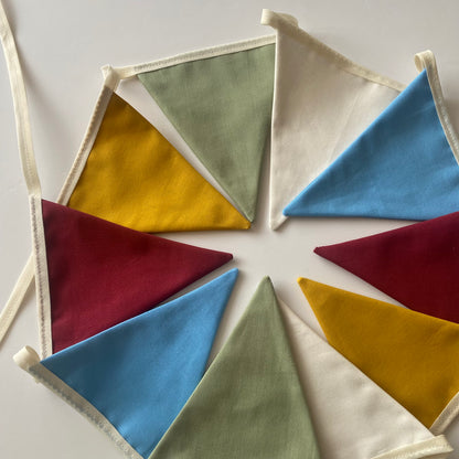 Rainbow randomised bunting banner