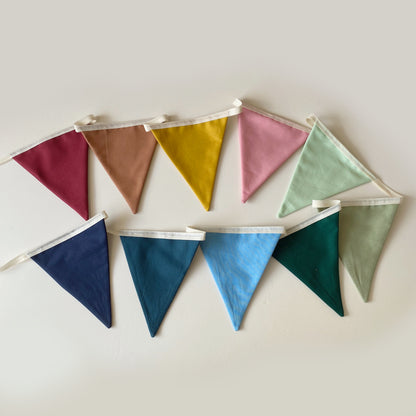Rainbow bunting banner