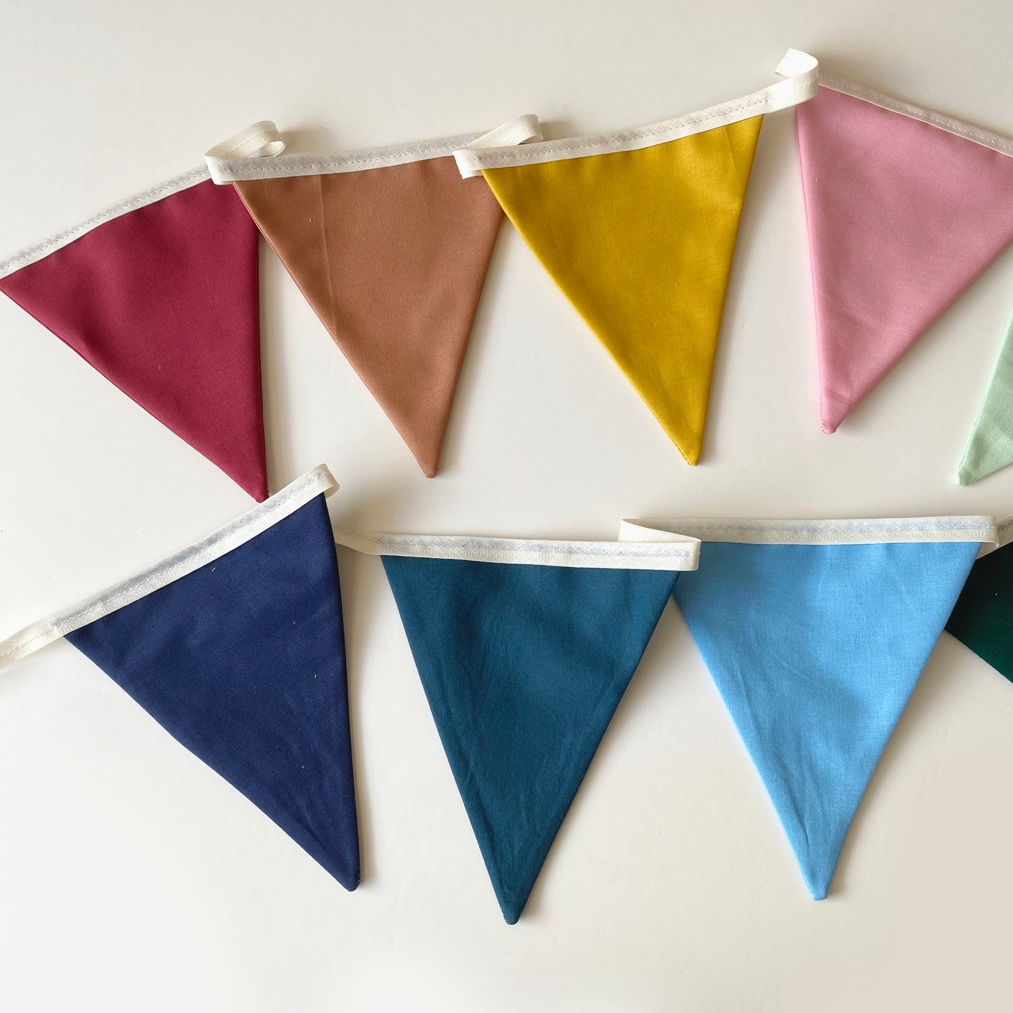 Rainbow bunting banner