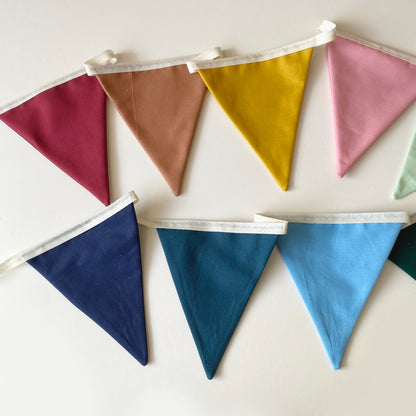 Rainbow bunting banner