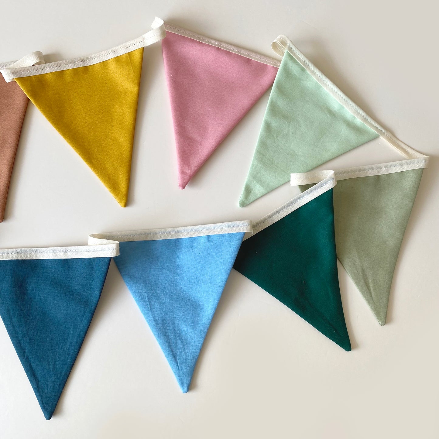Rainbow bunting banner