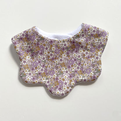Choice of ditsy scallop bib