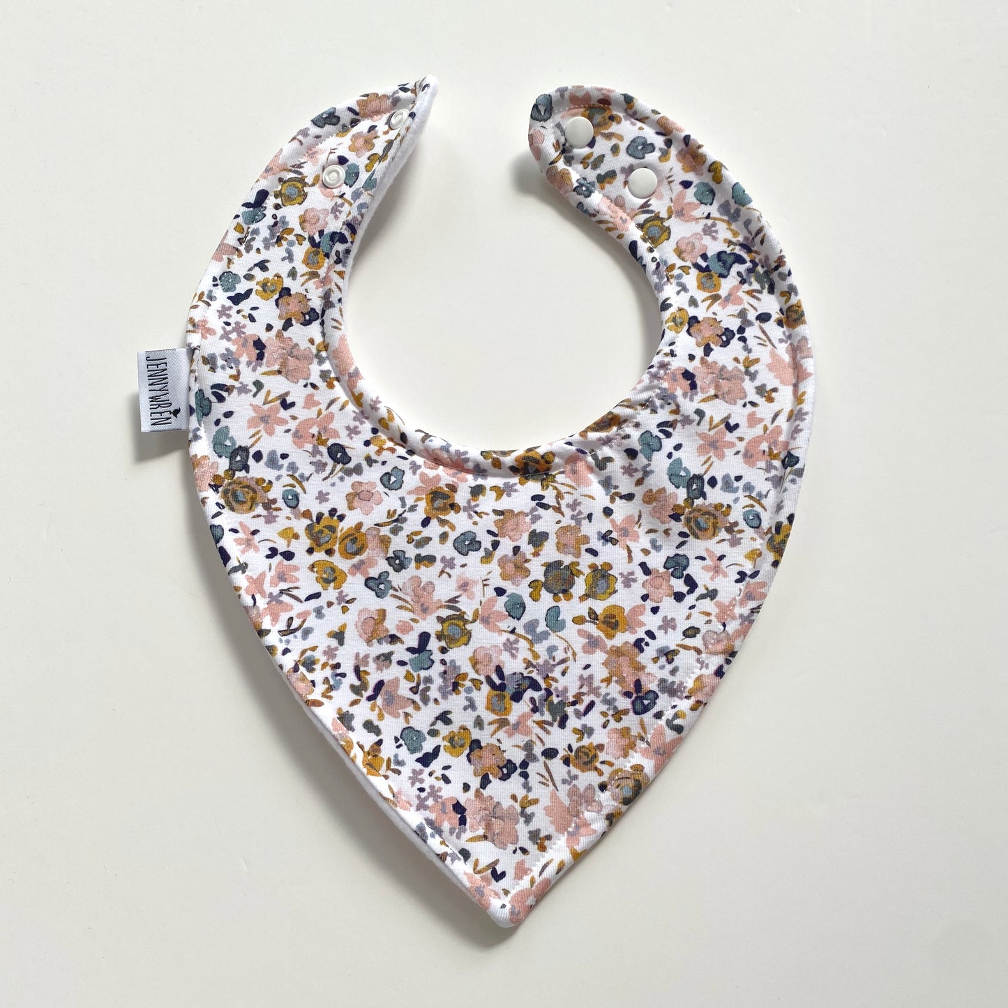Ditsy meadow bandana bib