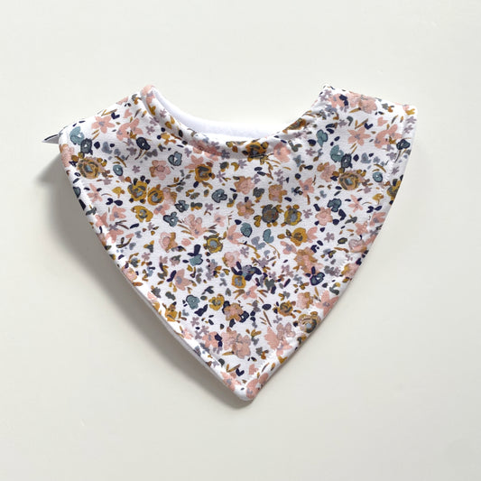 Ditsy meadow bandana bib