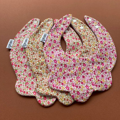 Choice of floral scallop bibs