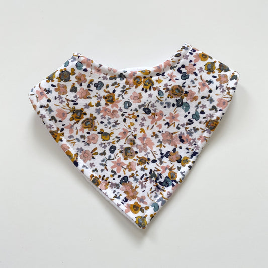 Ditsy floral bandana bib