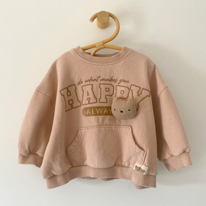 18-24M Next happy nude pink sweatshirt
