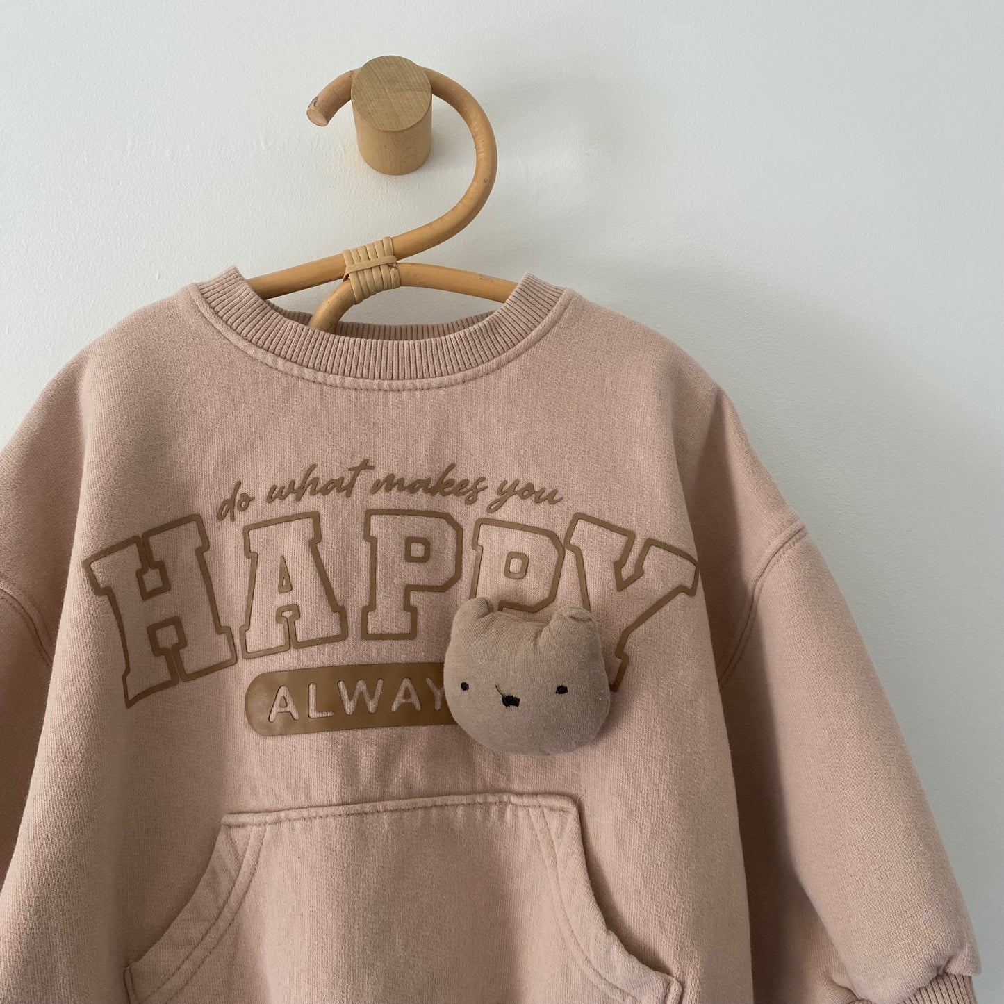 18-24M Next happy nude pink sweatshirt