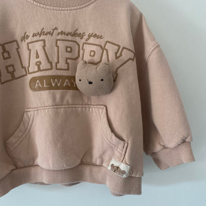 18-24M Next happy nude pink sweatshirt