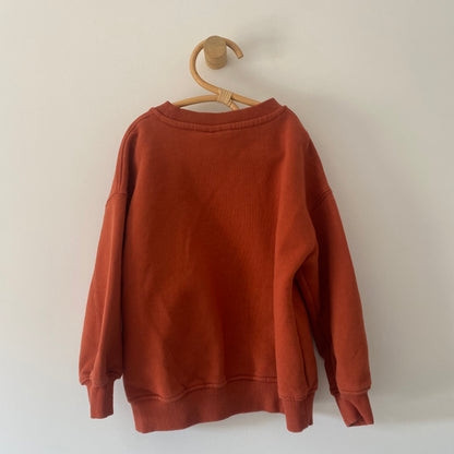 4-5Y Zara rust red Los Angeles sweatshirt