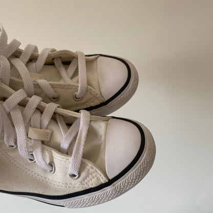 UK size 12 Converse embroidered floral