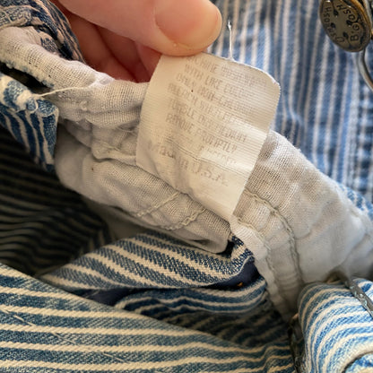 3Y Oshkosh vintage hickory stripe denim dungarees