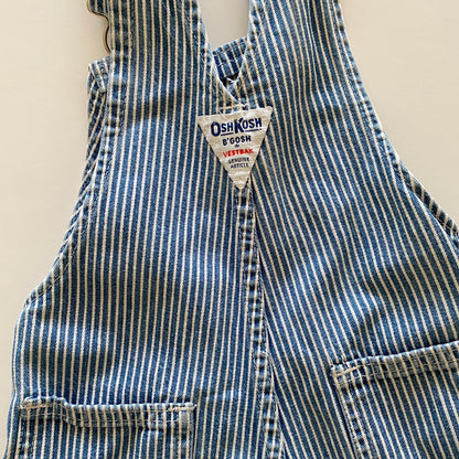 3Y Oshkosh vintage hickory stripe denim dungarees