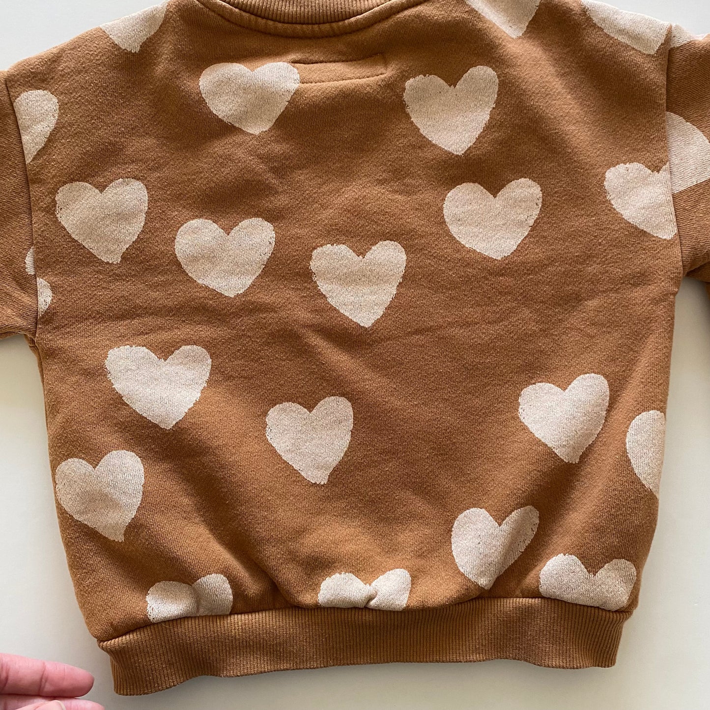 2-3Y Zara Country Days rust heart sweatshirt