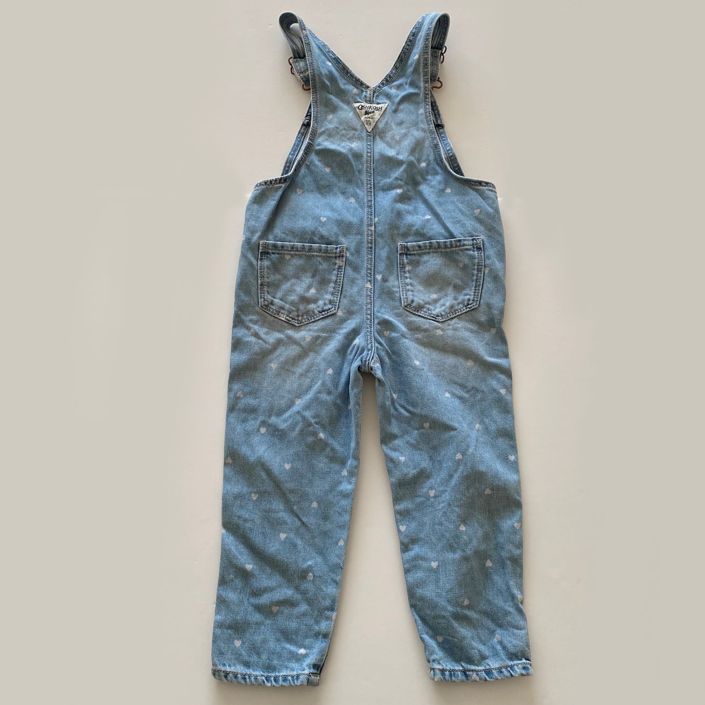 3Y Oshkosh heart denim dungarees