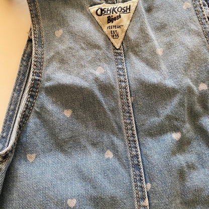 3Y Oshkosh heart denim dungarees