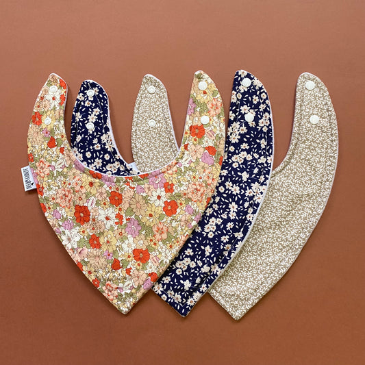 Choice of ditsy bandana bib