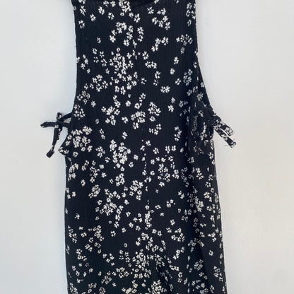 5-6Y Zara black ditsy floral jumpsuit