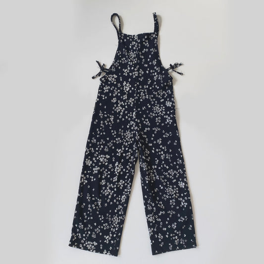 5-6Y Zara black ditsy floral jumpsuit