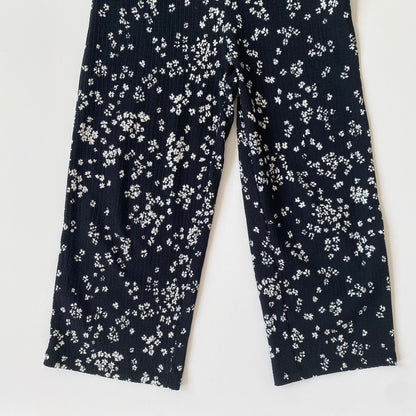 5-6Y Zara black ditsy floral jumpsuit