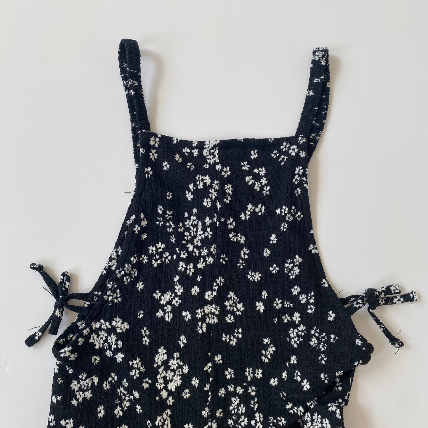 5-6Y Zara black ditsy floral jumpsuit
