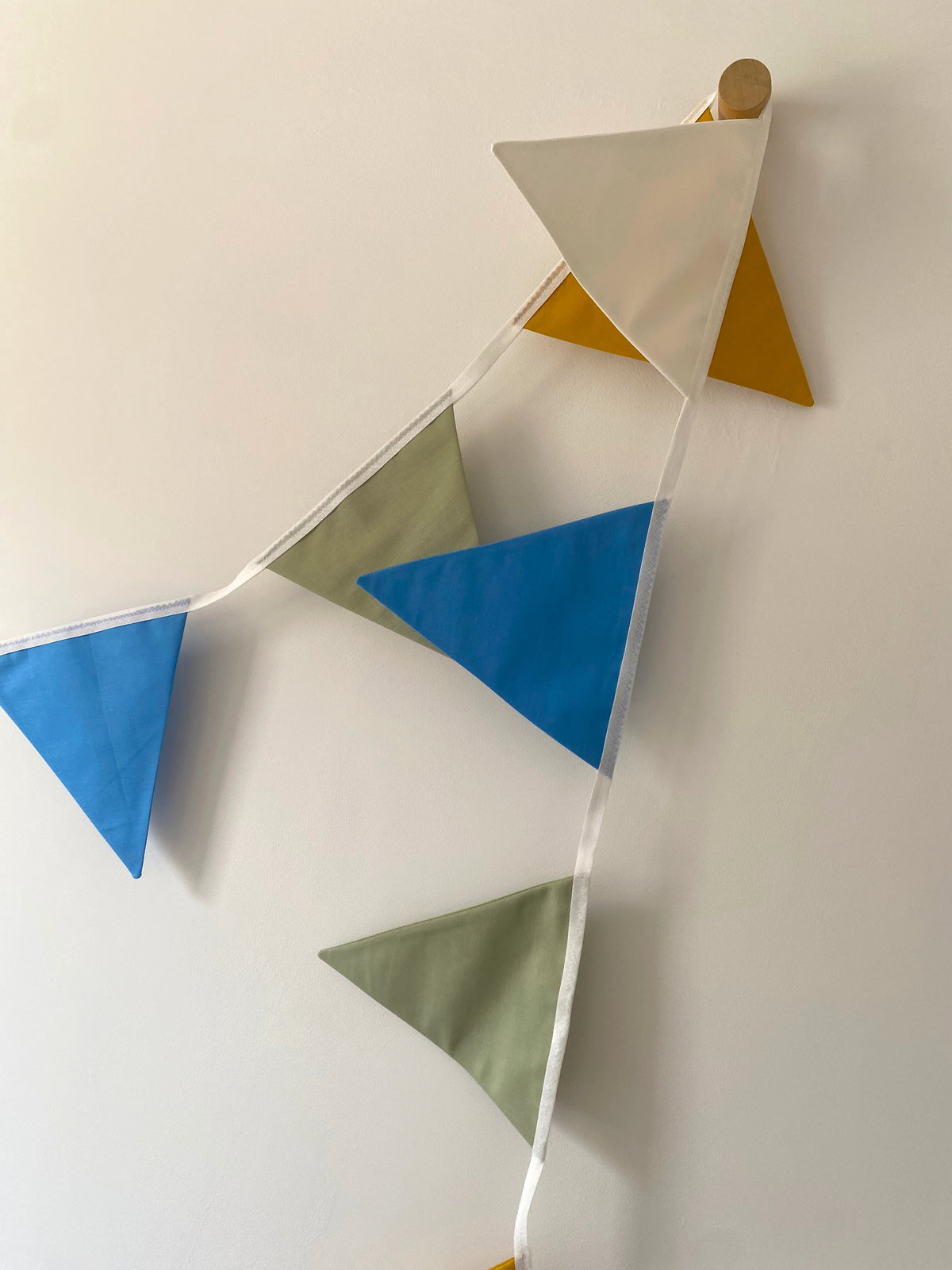 Rainbow bunting banner