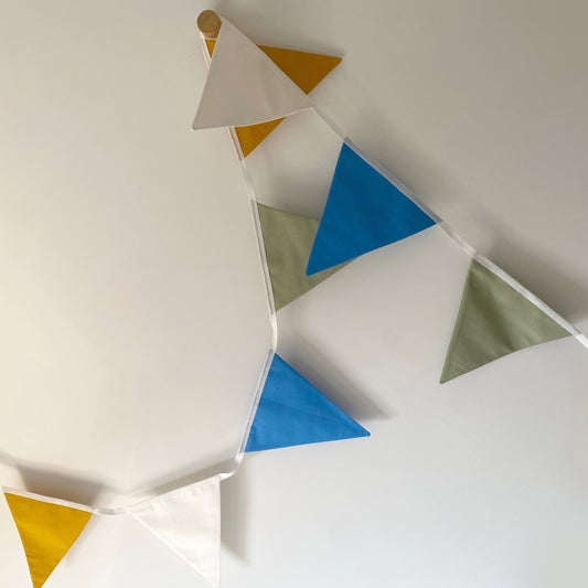 Rainbow bunting banner