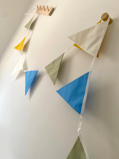 Rainbow bunting banner