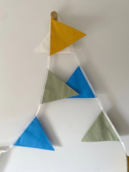 Rainbow bunting banner
