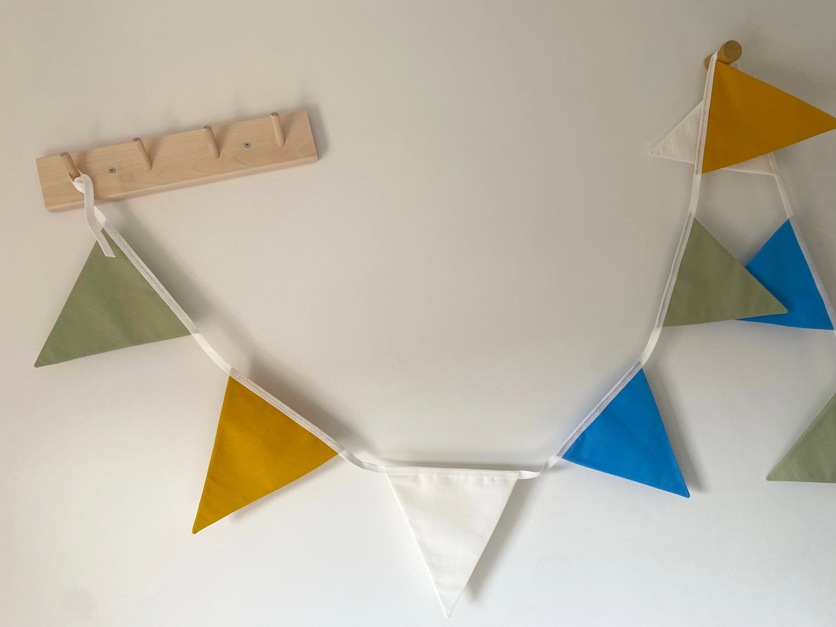 Rainbow bunting banner