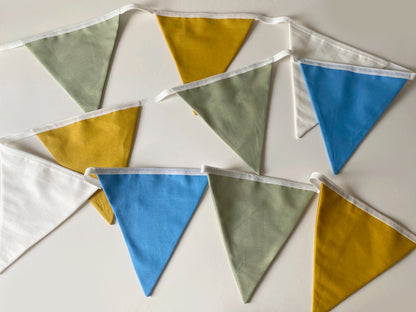 Rainbow bunting banner