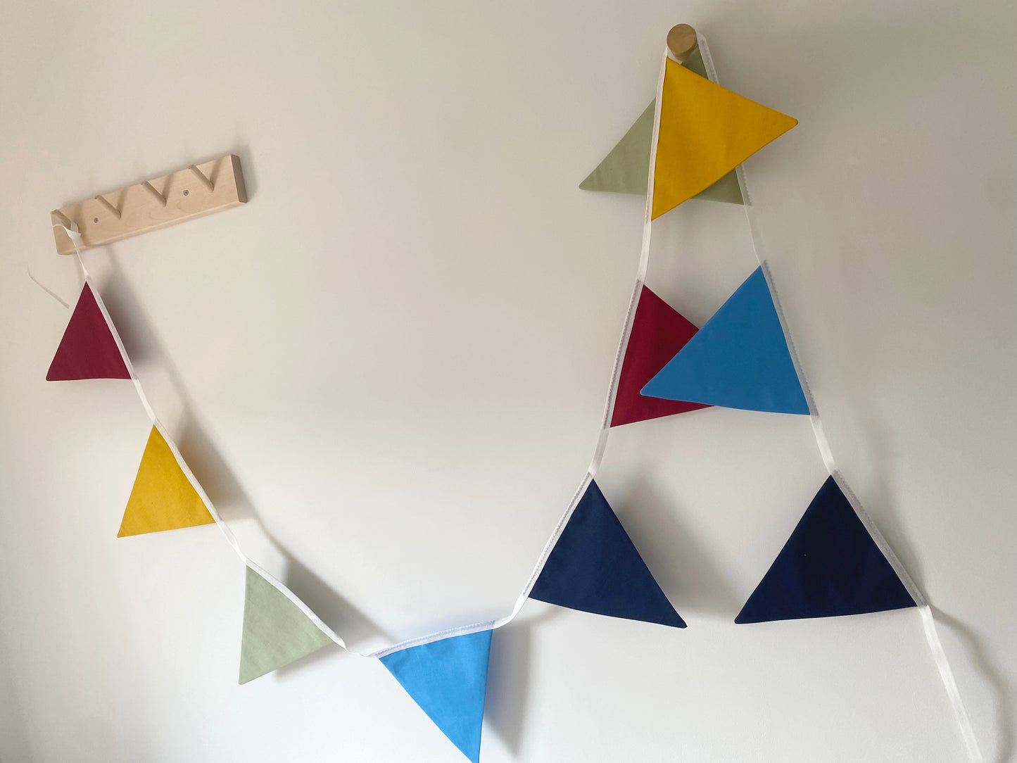 Rainbow bunting banner
